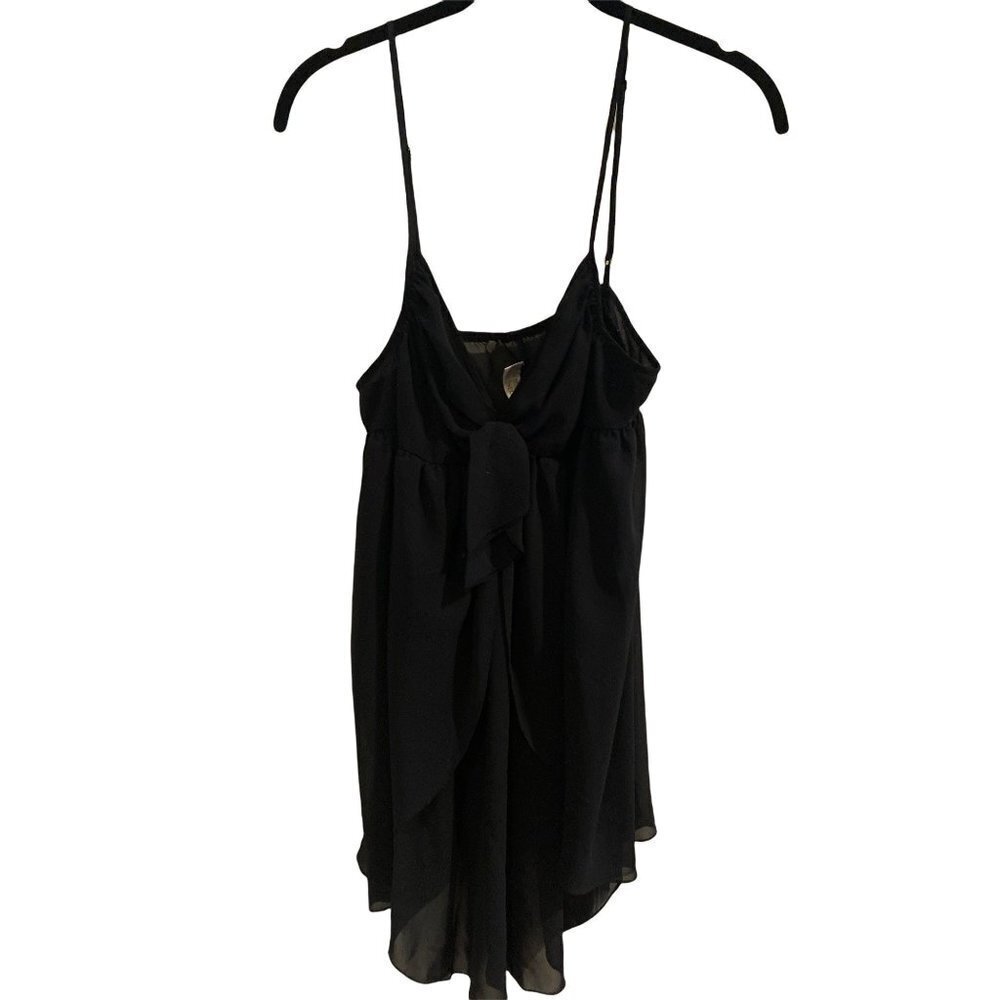 Black Victoria's Secret Sheer Babydoll Nightie Neglige Cami Small